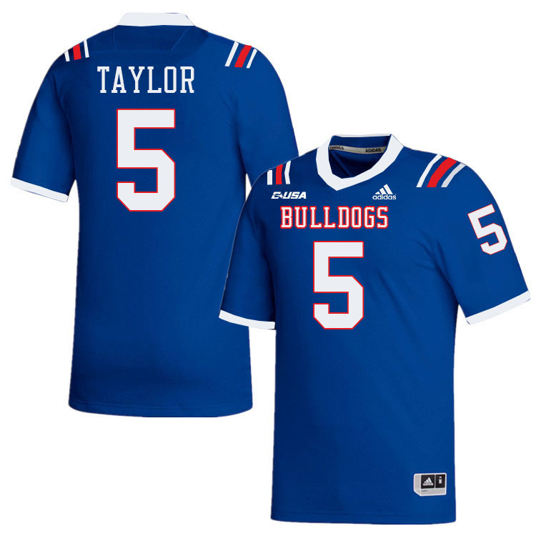 Trent Taylor Louisiana Tech Jersey,LA Tech Bulldogs Football Jerseys,Uniforms,Gears-Blue